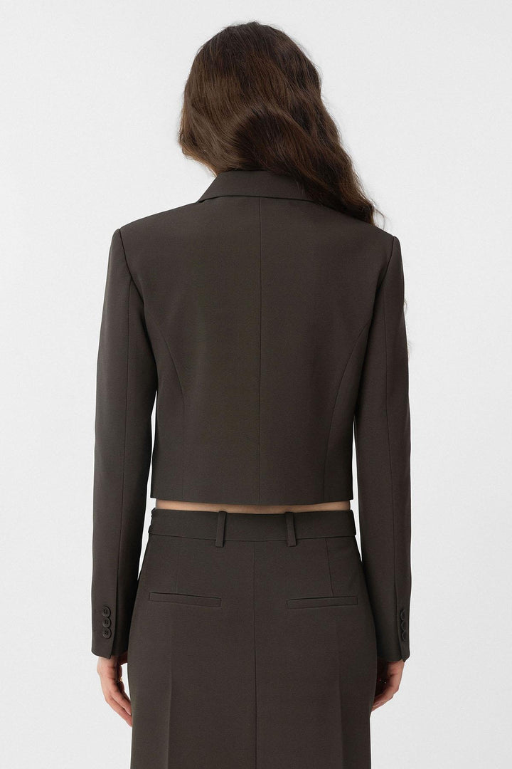 ANT Antioch Haki Crop Kadın Blazer Ceket - Ormond Beach