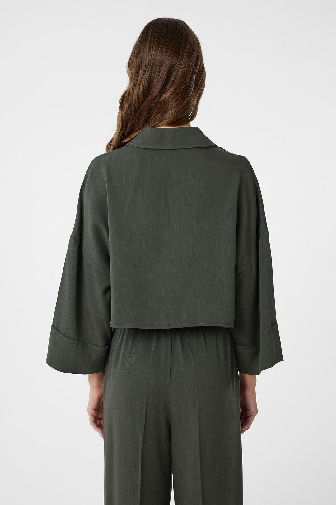 ANT Antioch Haki Crop Women's Shirt - Merksem