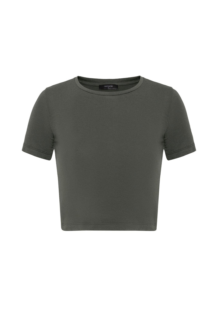 ANT Antioch Haki Crop Women's T-Shirt - Shawnee