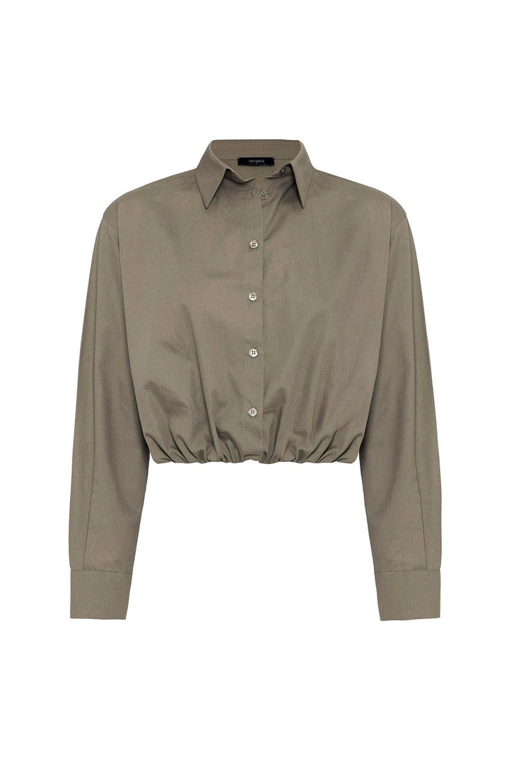 ANT Antioch Haki Crop Poplin Women's Shirt - Leinfelden-Echterdingen