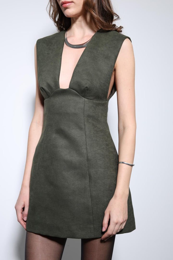 ANT Antioch V-neck Short Dress - Puerto del Rosario