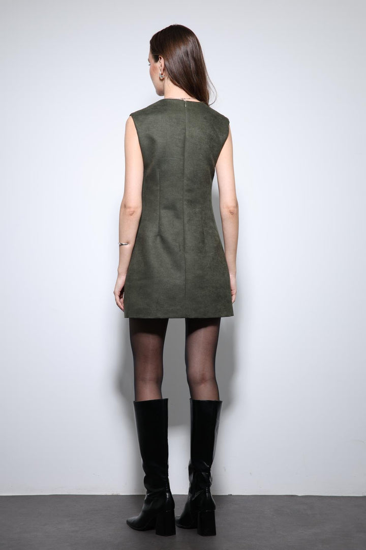 ANT Antioch V-neck Short Dress - Puerto del Rosario