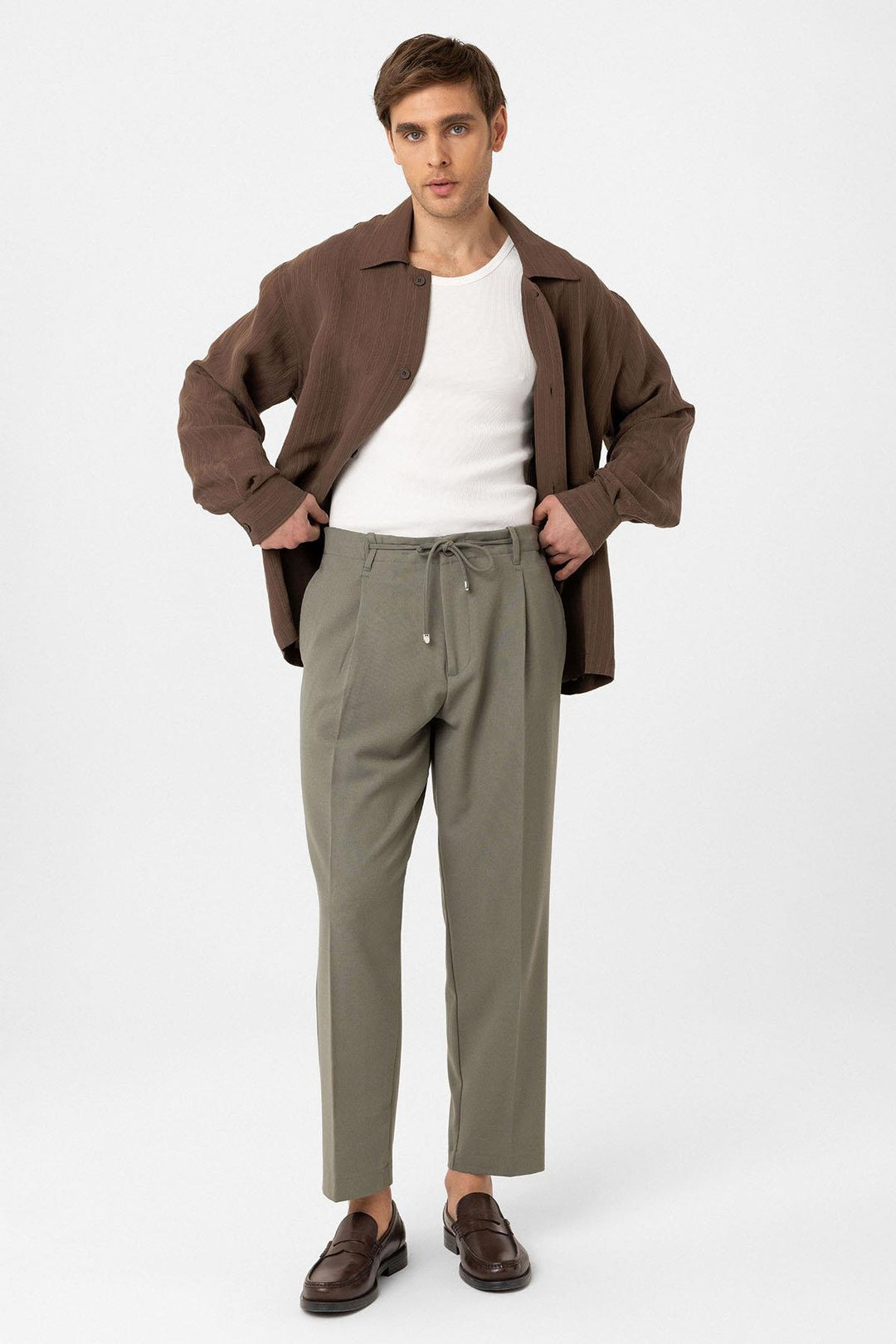 ANT Antioch Haki Jogger Relaxed Fit  Erkek Pantolon - Yenakiieve