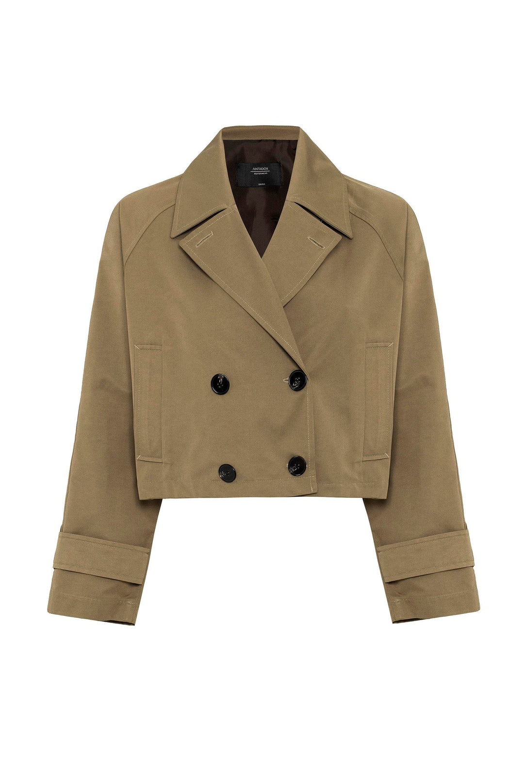ANT Antioch Beige Women's Wrap Short Trench Coat - Murray