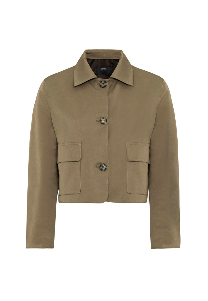 ANT Antioch Haki Woman Seasonal Thin Short Jacket - Manhattan Beach