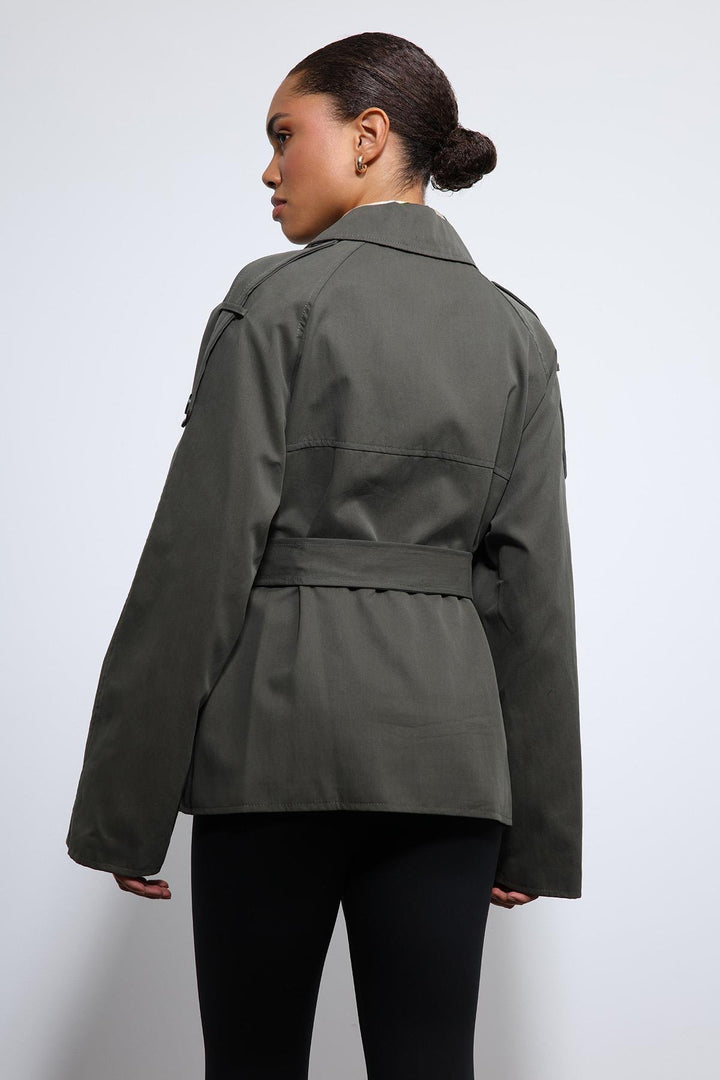 ANT Antioch Haki Kemerli Kısa Trençkot - Cloppenburg