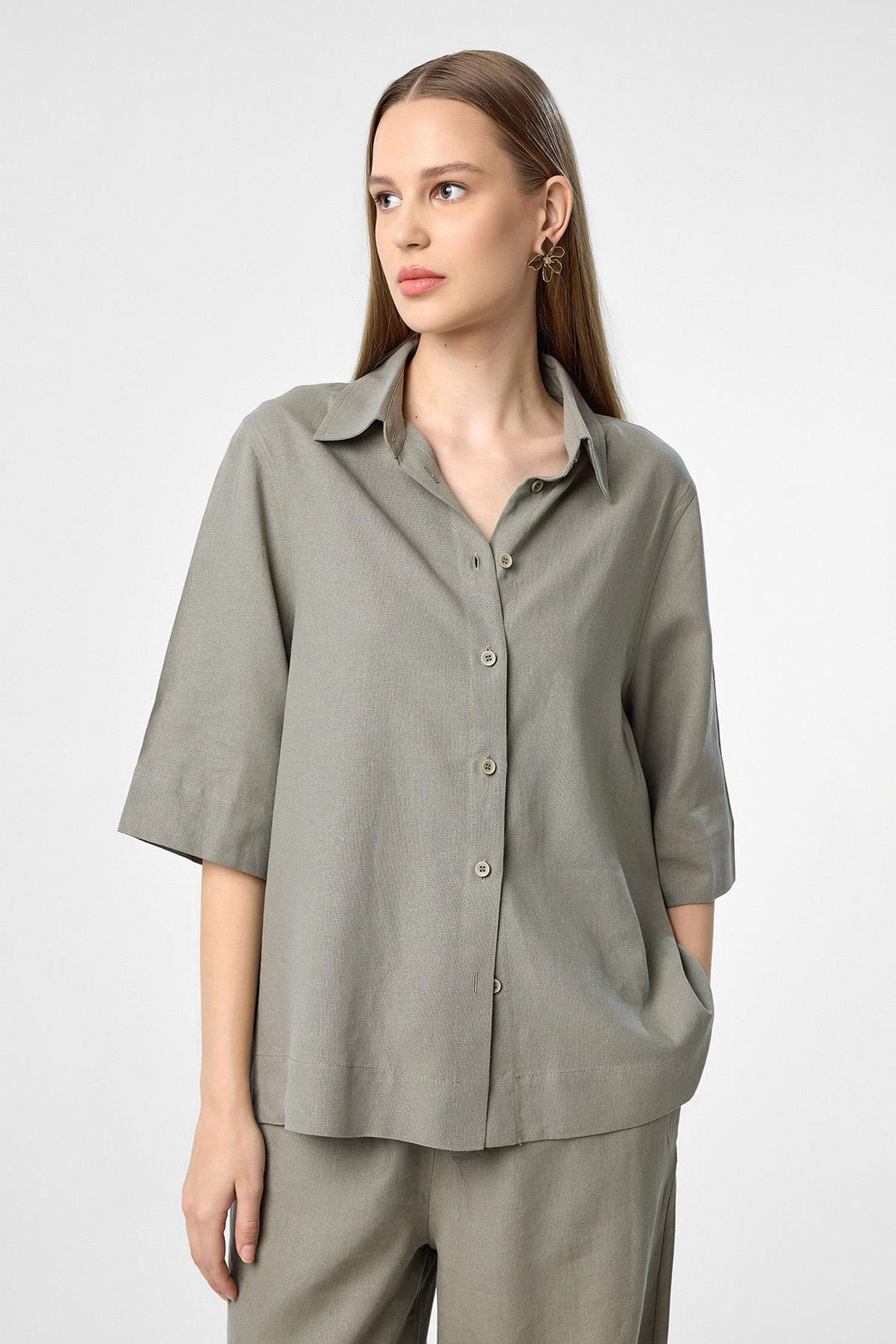 ANT Antioch Linen Cotton Blend Women's Shirt - Salinas