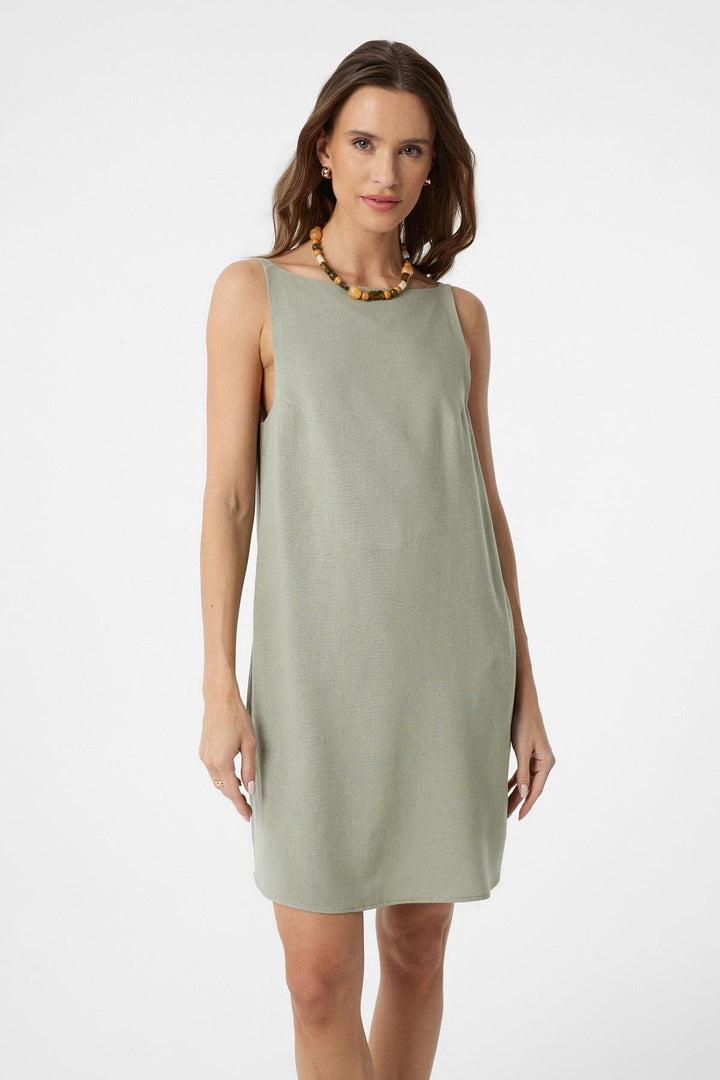 ANT Antioch Linen Blend Women's Mini Dress - Lagkadás