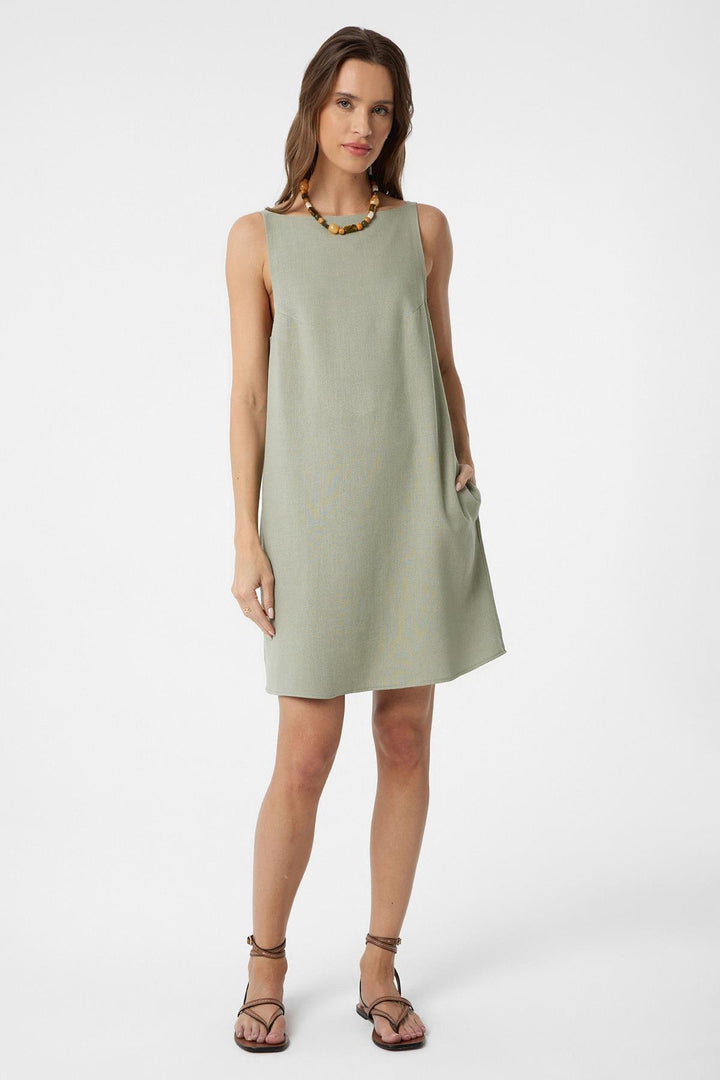 ANT Antioch Linen Blend Women's Mini Dress - Lagkadás
