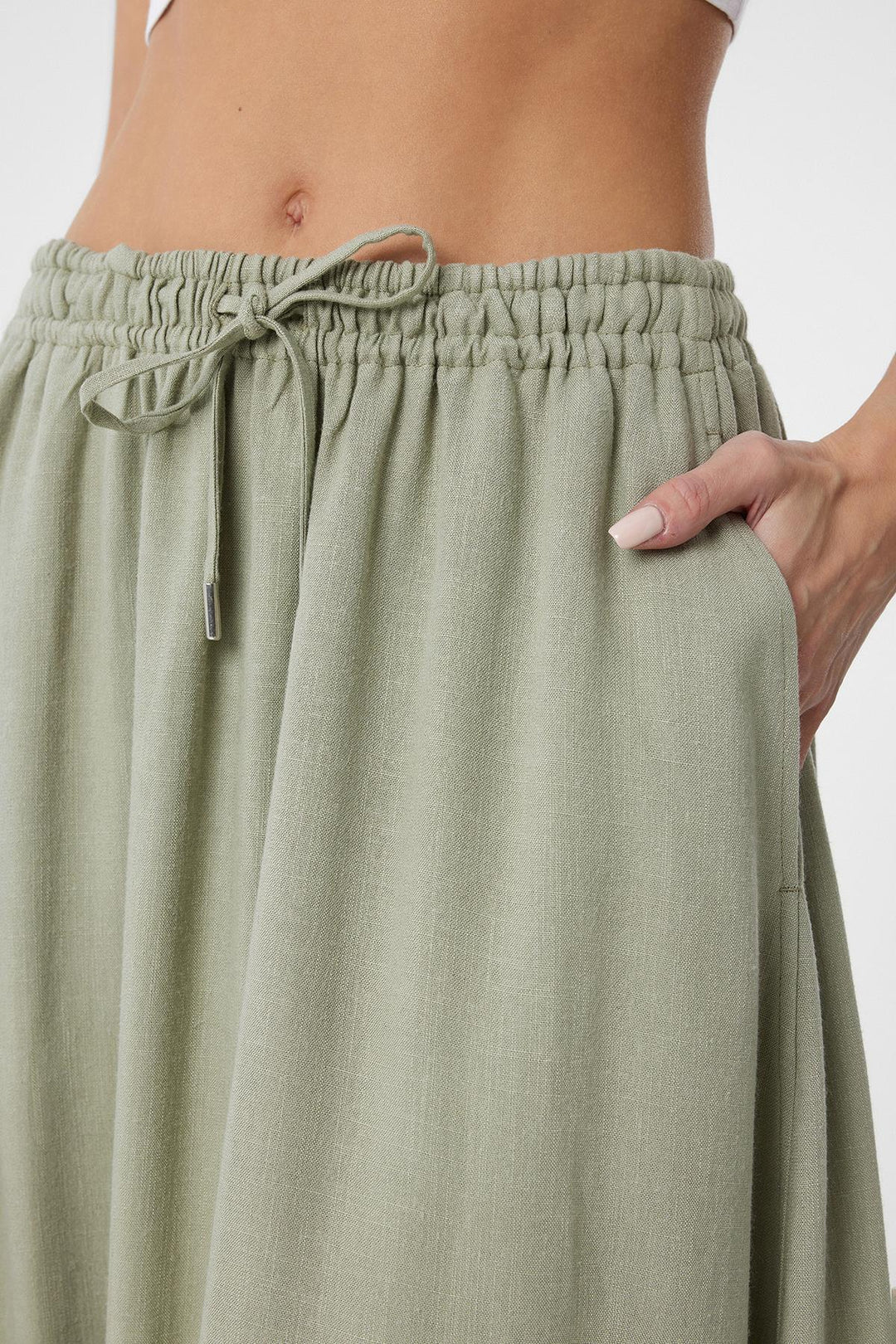 ANT Antioch Linen Blend Women's Long Skirt - Denton