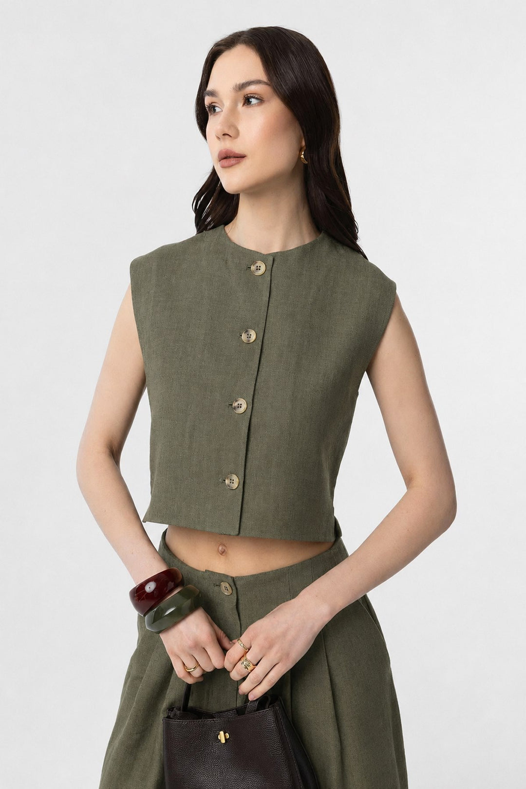 ANT Women's Linen Blend Vest - Ontario