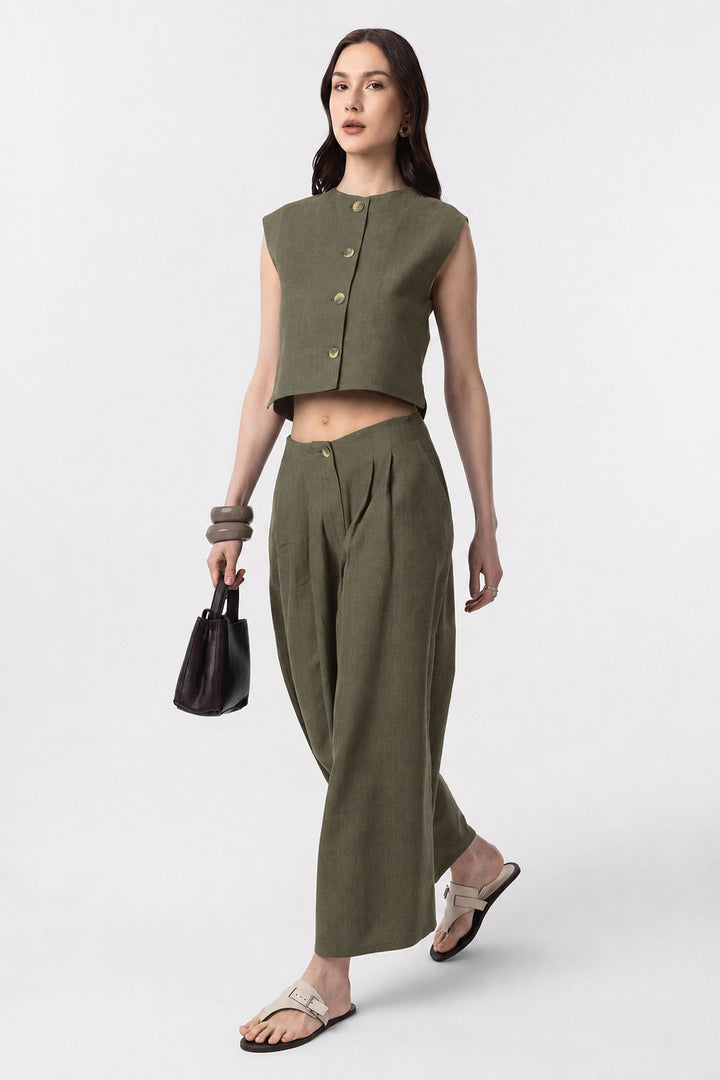 ANT Women's Linen Blend Vest - Ontario
