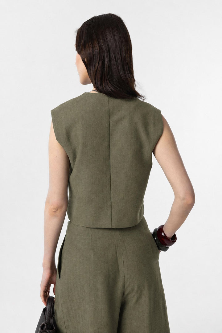 ANT Women's Linen Blend Vest - Ontario