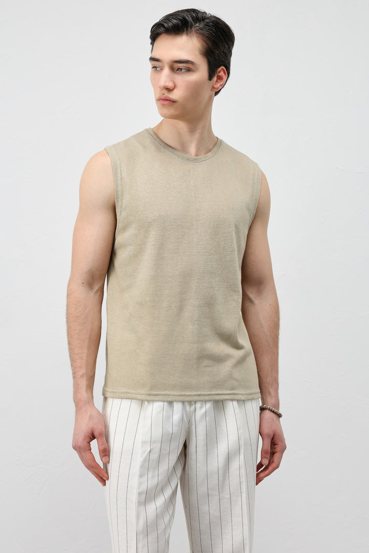 ANT Antioch Haki Kolsuz Erkek T-Shirt - Vienna