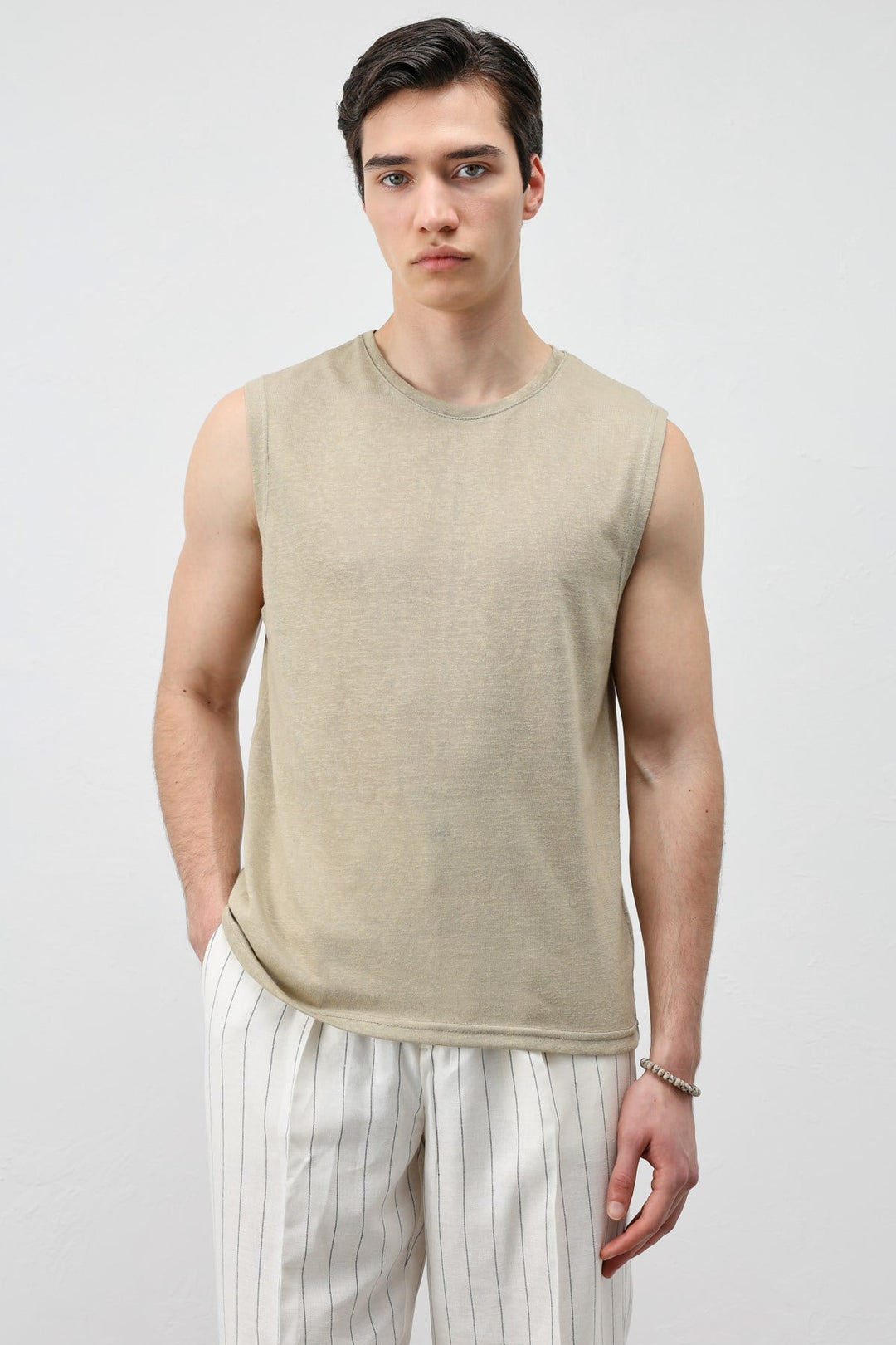 ANT Antioch Haki Kolsuz Erkek T-Shirt - Vienna