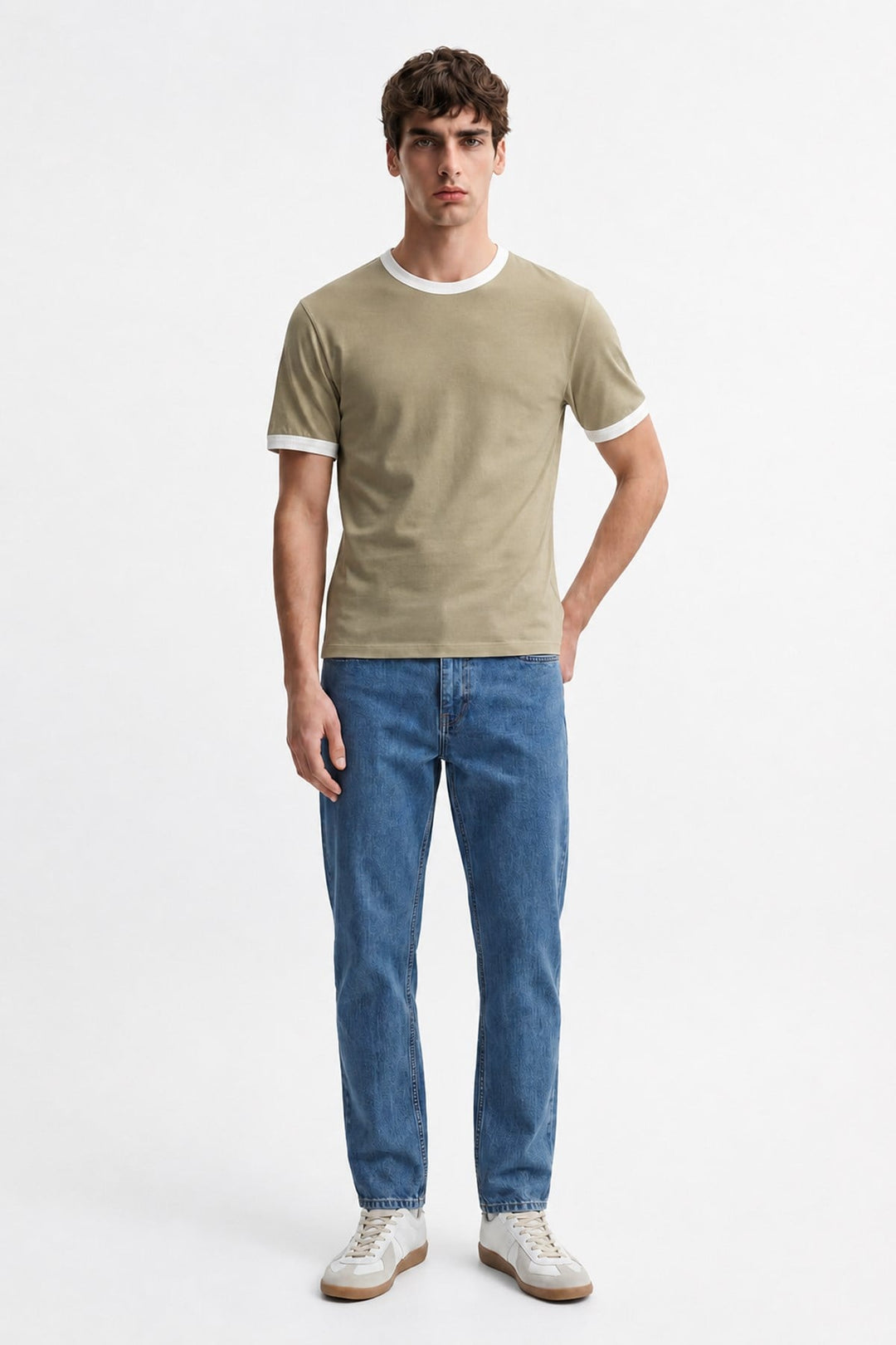 ANT Contrast Collar Men's T-Shirt - Lake Stevens