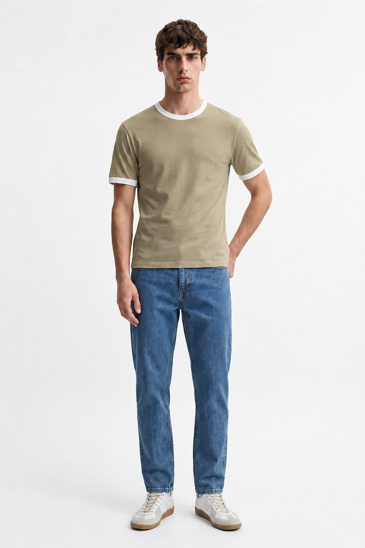 ANT Contrast Collar Men's T-Shirt - Lake Stevens