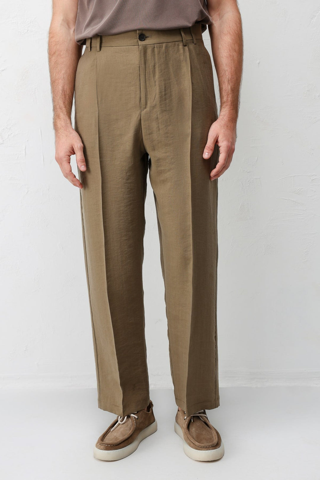 ANT Antioch Haki Lyocell Relaxed Fit Pileli Erkek Pantolon - Gisborne