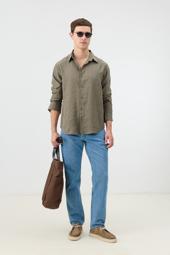 ANT Men's Patterned Shirt with Modal Blend - Centennial
