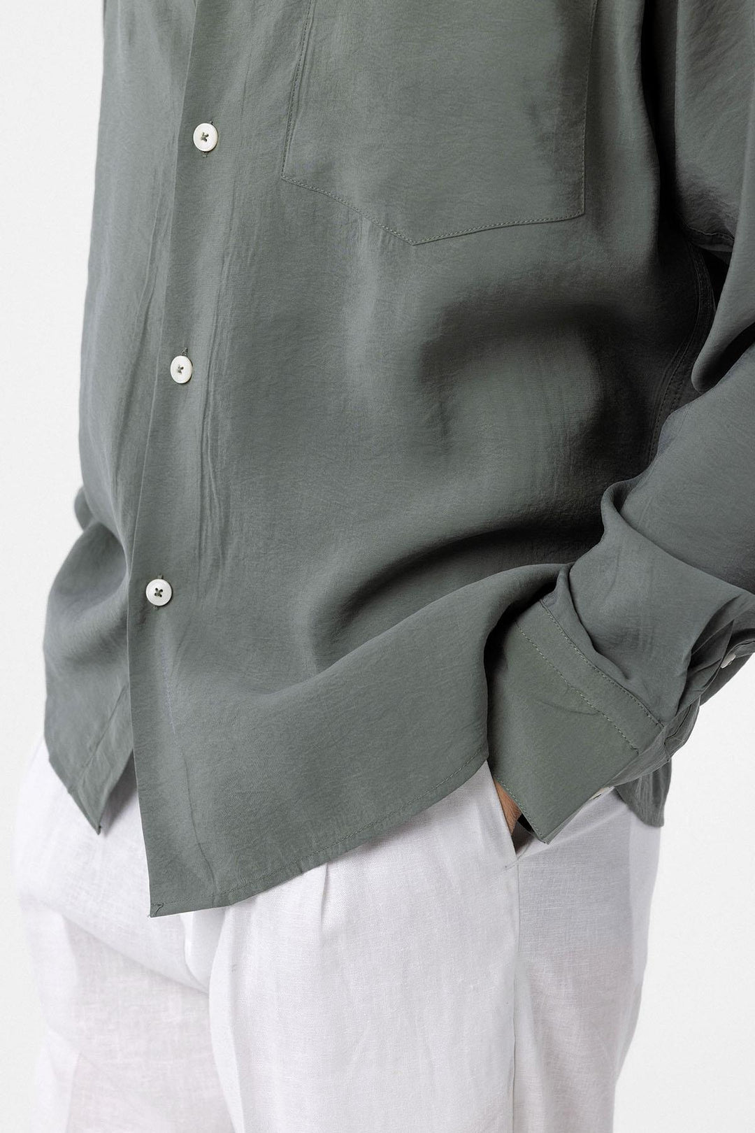 ANT Antioch Beige Modal Fabric Relax Fit Men's Shirt - Lubny
