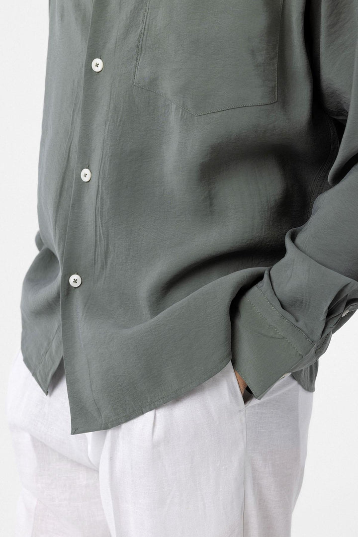 ANT Antioch Beige Modal Fabric Relax Fit Men's Shirt - Lubny