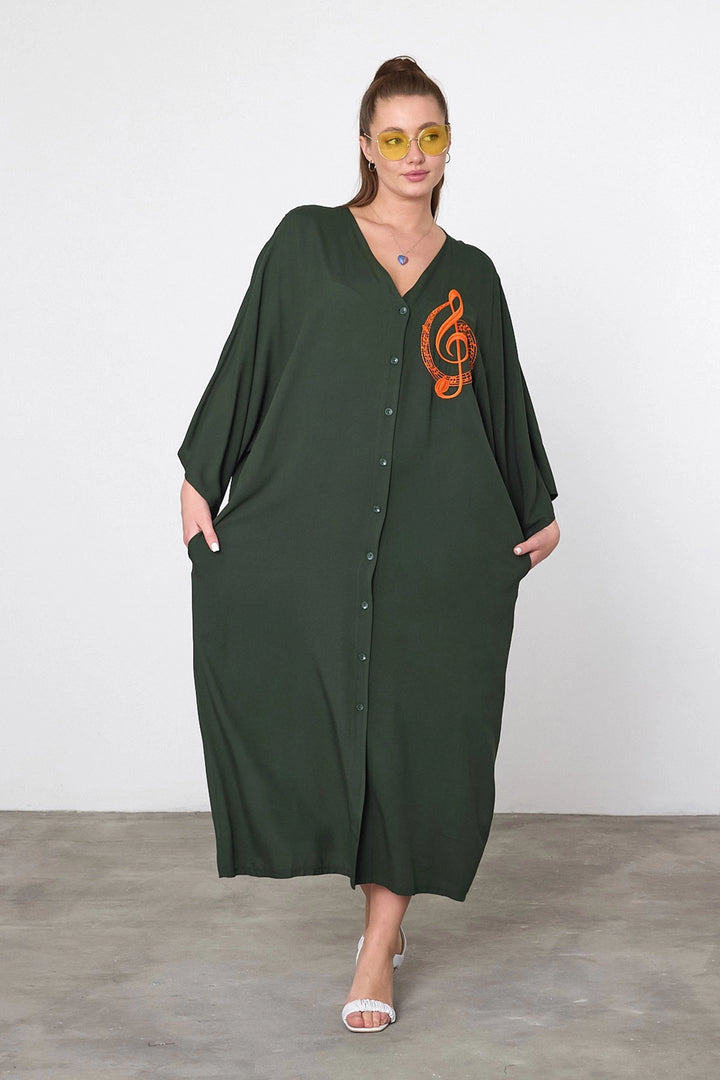 Maxi Boy Embroidered Woven Viscose Dress BCVL-25V050 - Bolton