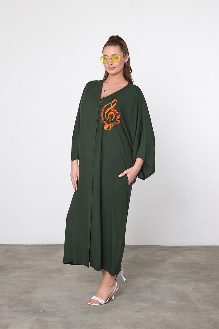 Maxi Boy Embroidered Woven Viscose Dress BCVL-25V050 - Bolton