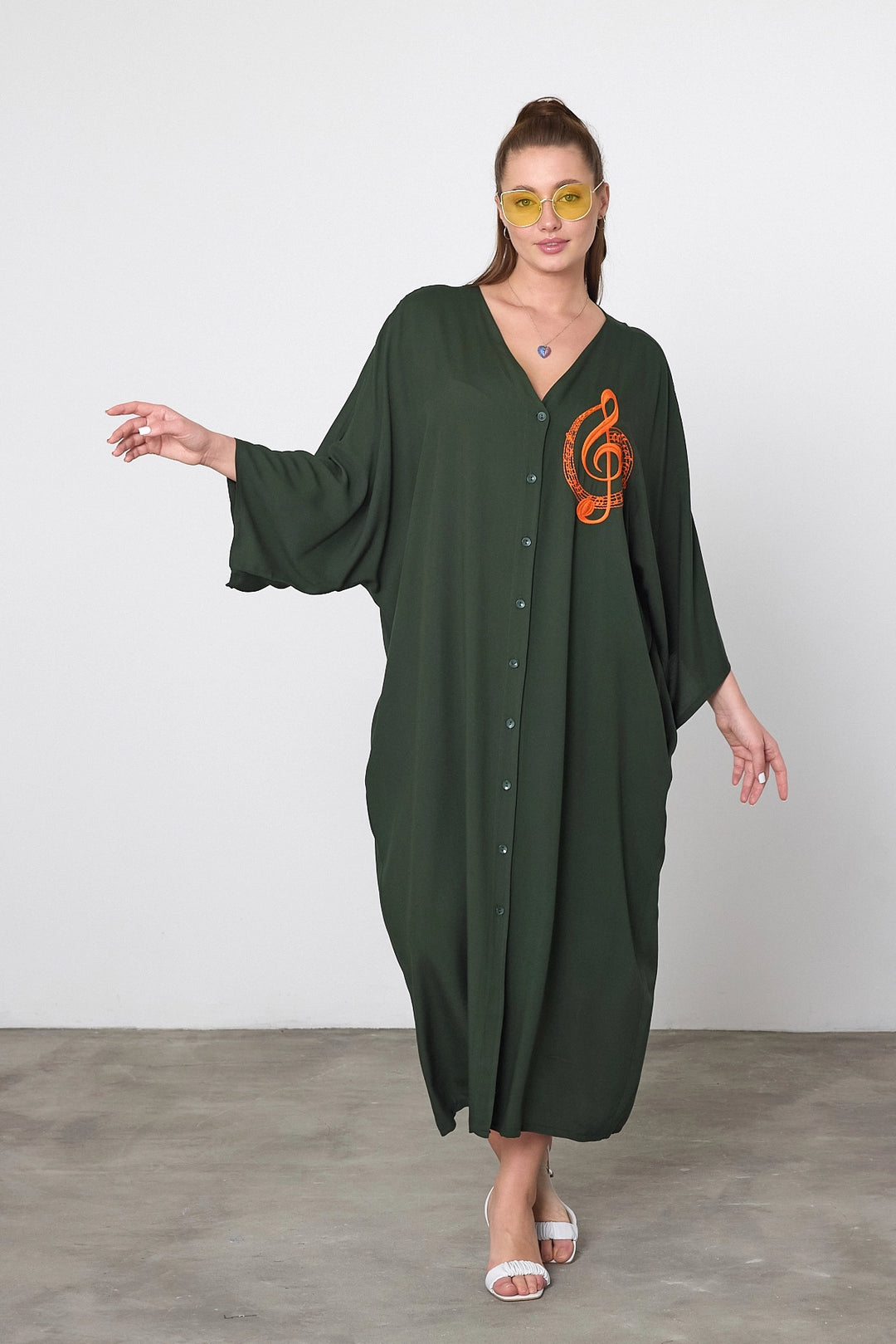 Maxi Boy Embroidered Woven Viscose Dress BCVL-25V050 - Bolton