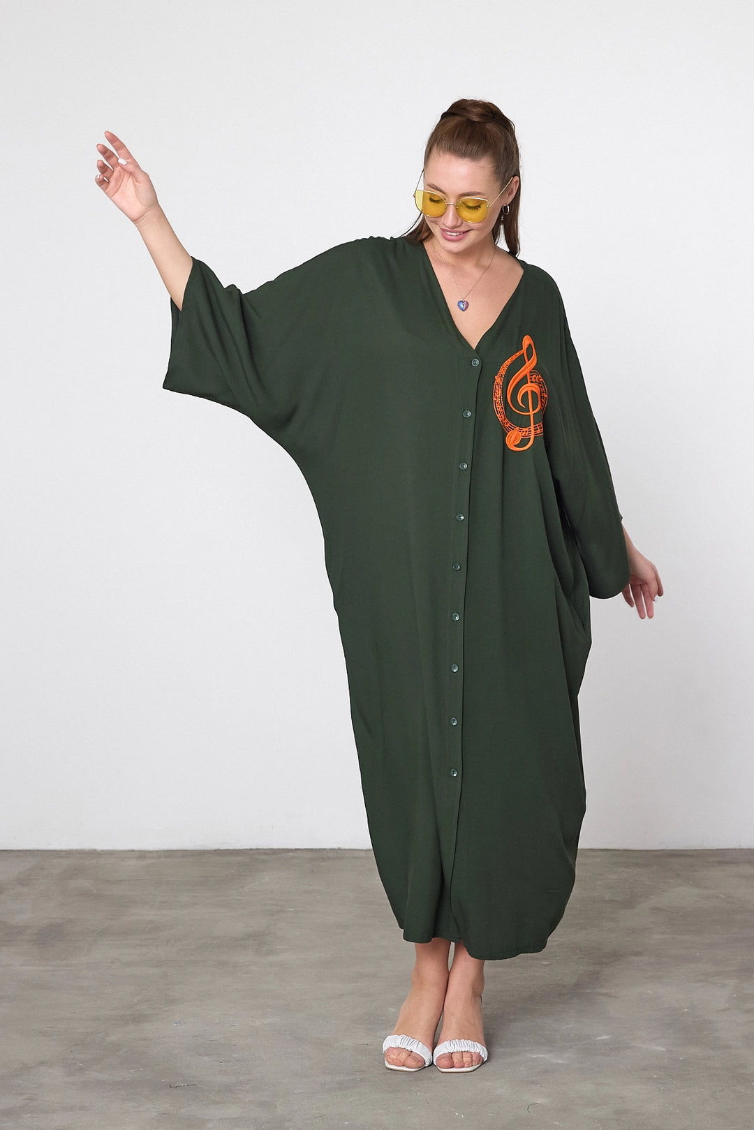 Maxi Boy Embroidered Woven Viscose Dress BCVL-25V050 - Bolton