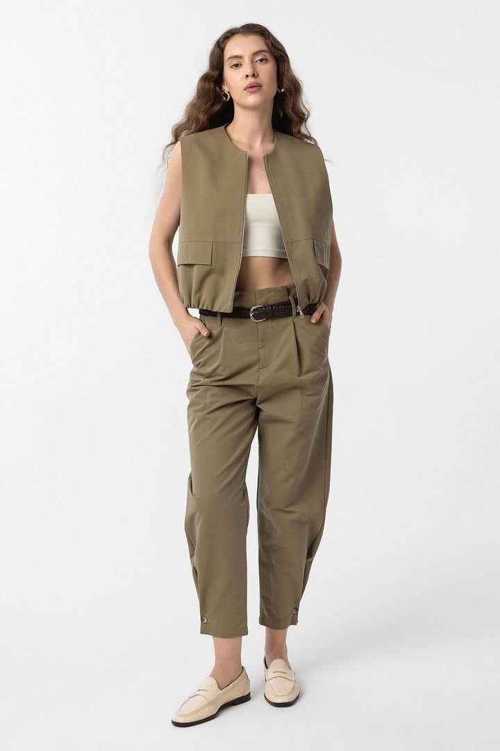ANT Antioch Haki Oversize Women's Vest - Kutaisi