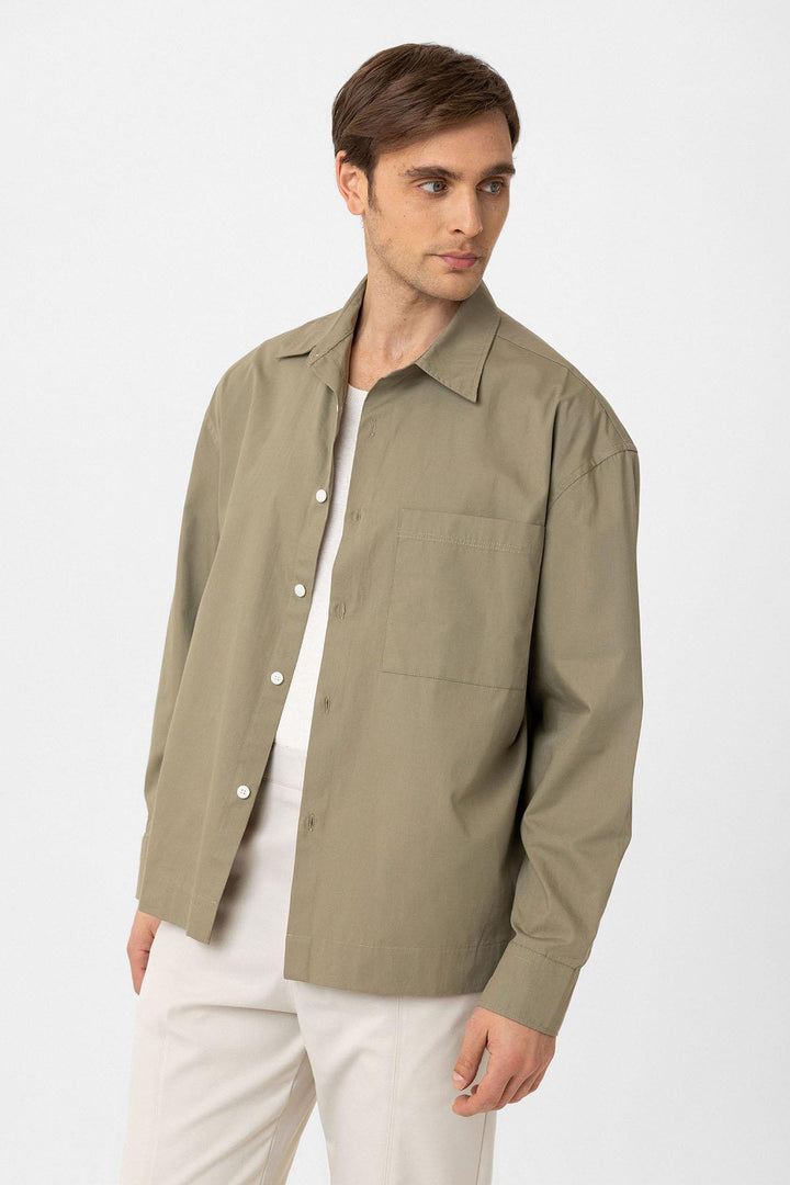 ANT Antioch Cotton Relaxed Fit Men's Shirt - Brixton