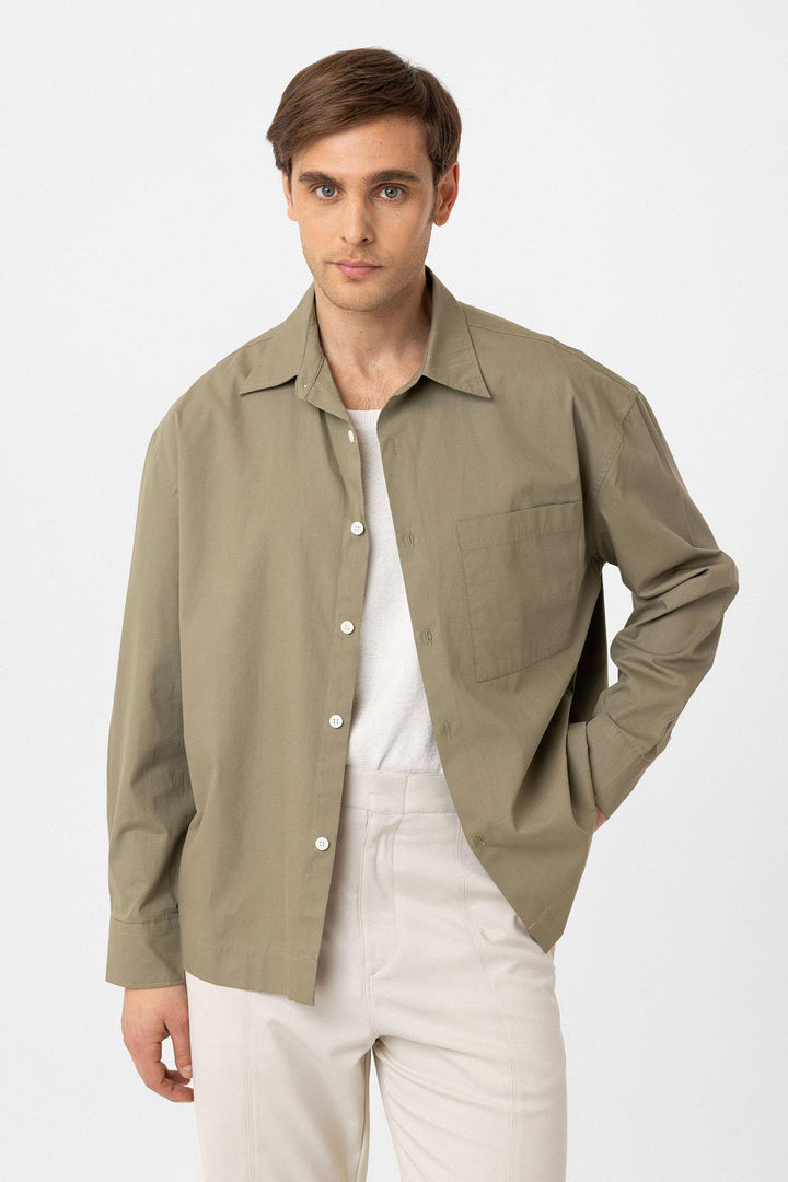 ANT Antioch Cotton Relaxed Fit Men's Shirt - Brixton