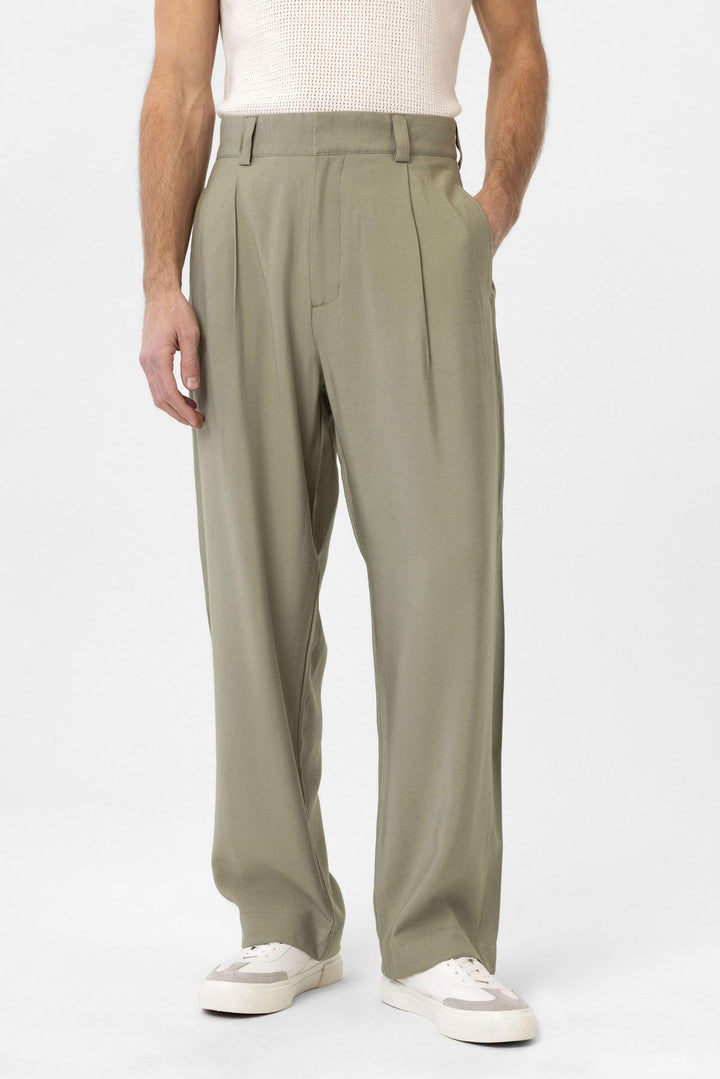 ANT Antioch Haki Pileli Baggy Fit Erkek Pantolon - Piacenza