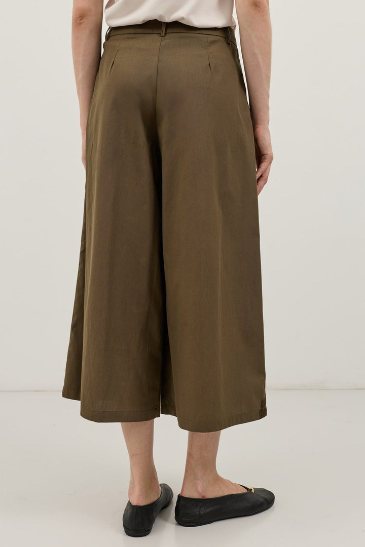 ANT Antioch Haki Pileli Culotte Pantolon - Wheeling