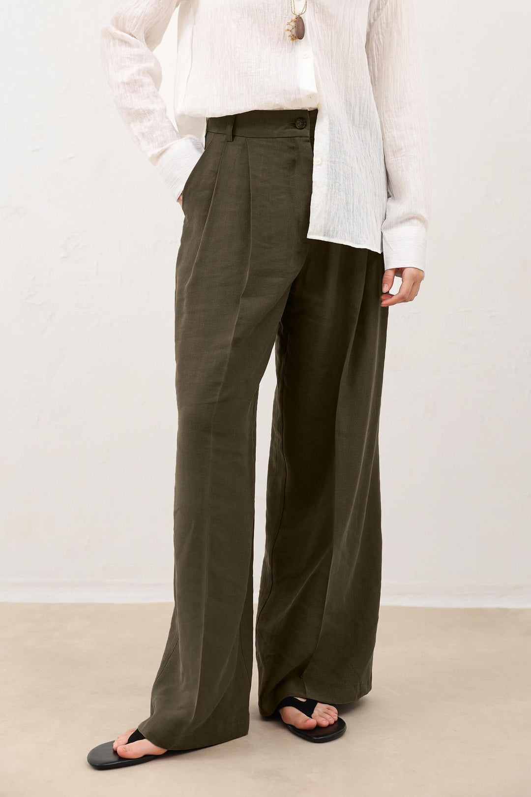 ANT Pleated Palazzo Women's Pants - Airdrie