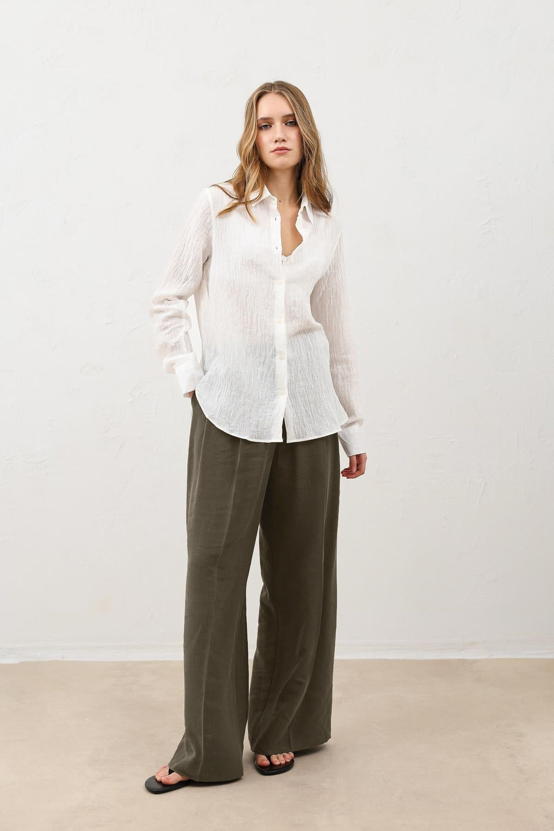 ANT Pleated Palazzo Women's Pants - Airdrie