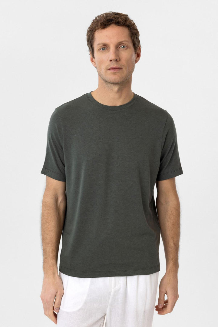 ANT Antioch Haki Regular Fit Basic Erkek T-Shirt - Fréjus
