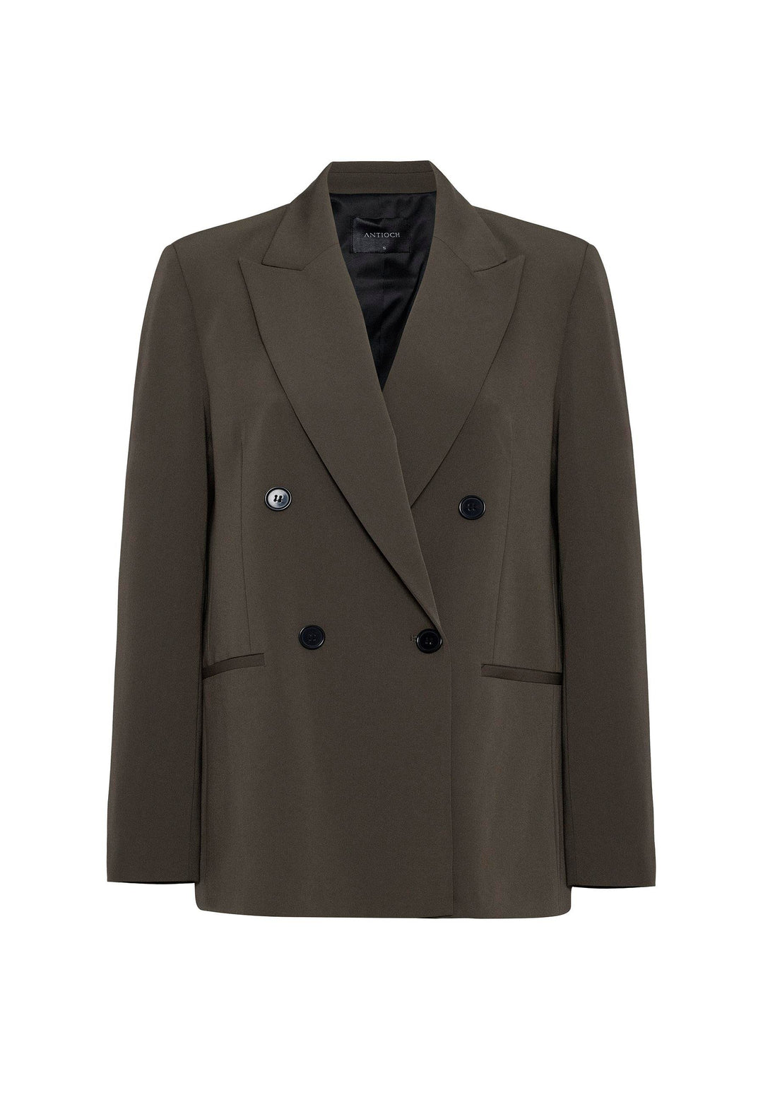 ANT Antioch Haki Regular Fit Double-Breasted Women's Blazer Jacket - Fort Collins