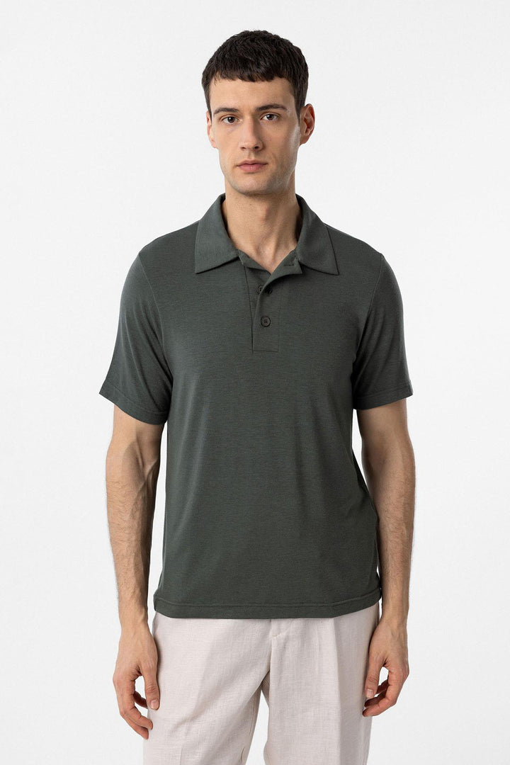ANT Antioch Haki Regular Fit Polo Yaka Erkek T-Shirt - Purísima de Bustos