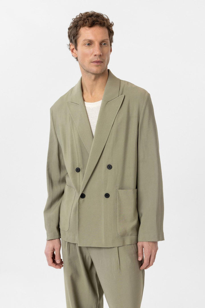 ANT Antioch Haki Relax Fit Diagonel Slim Men's Blazer Jacket - Speyer