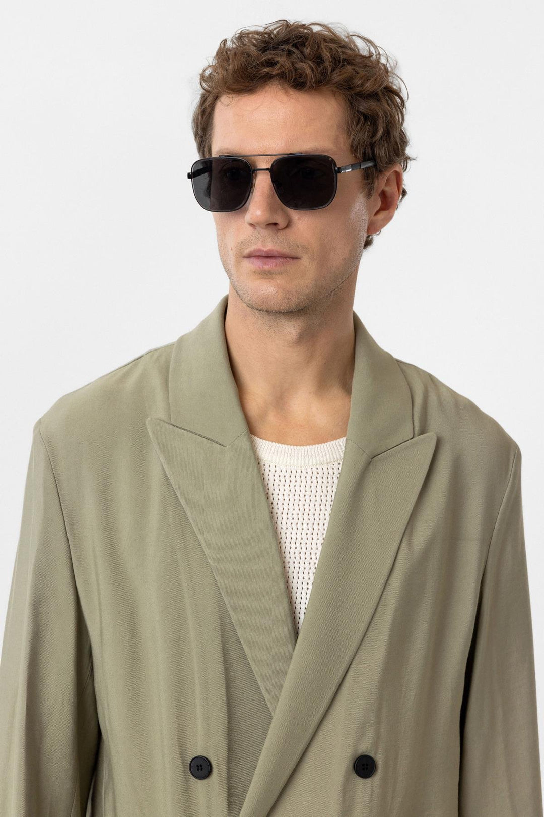 ANT Antioch Haki Relax Fit Diagonel Slim Men's Blazer Jacket - Speyer