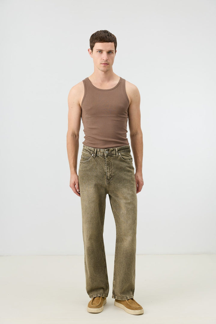 ANT Antioch Haki Relax Fit Erkek Jean - Dresden