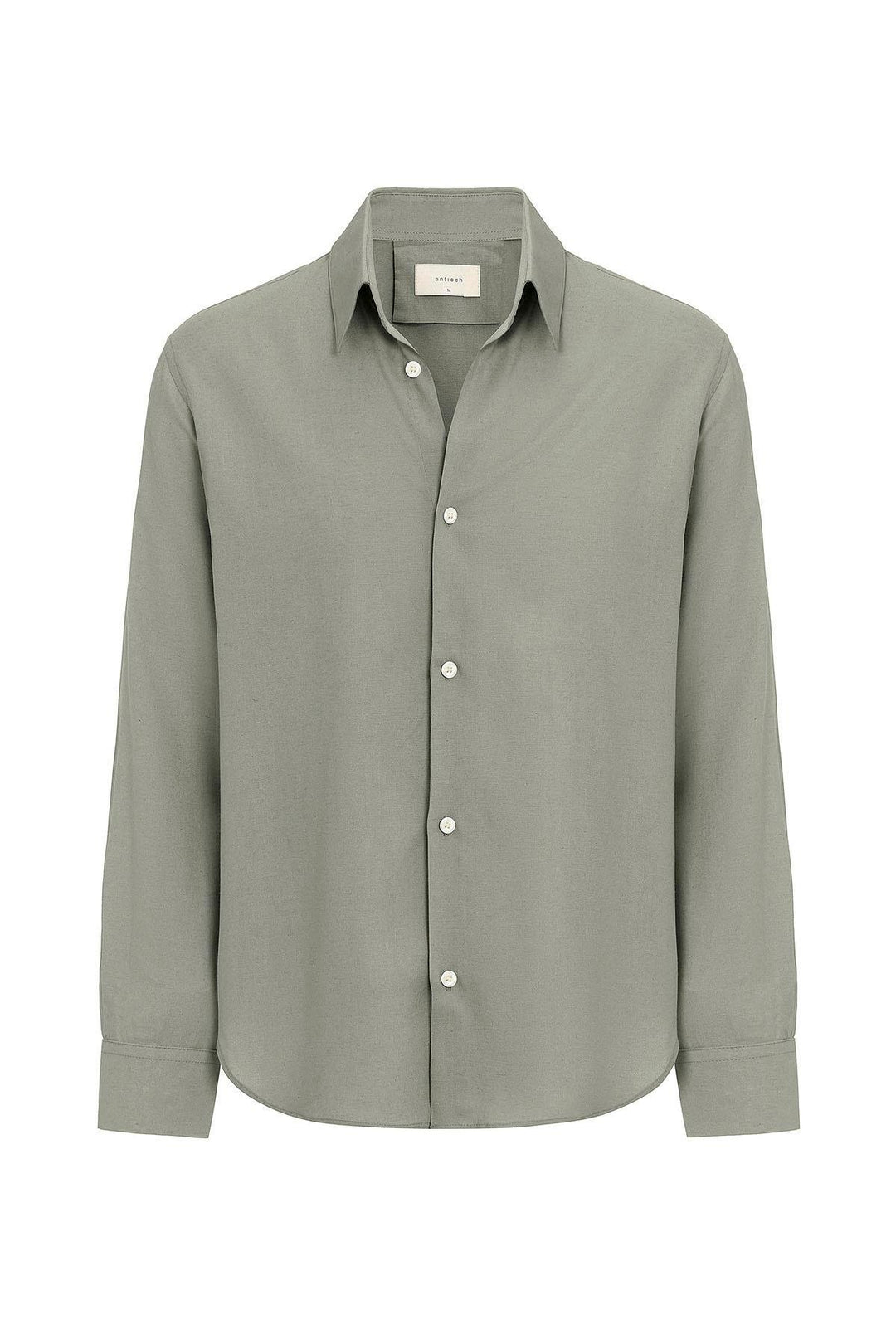 ANT Antioch Haki Relax Fit Linen Blend Men's Shirt - Hamburg