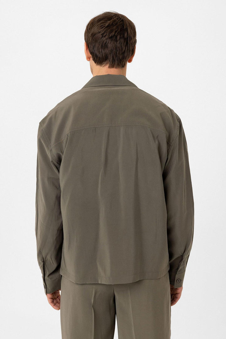 ANT Antioch Haki Relax Fit Modal Fabric Men's Shirt - Dunkerque