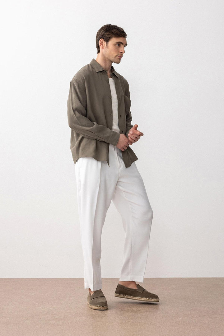 ANT Antioch Haki Relax Fit Modal Fabric Men's Shirt - Dunkerque