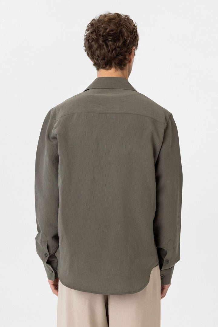 ANT Antioch Haki Relax Fit Modal Fabric Men's Shirt - Angers