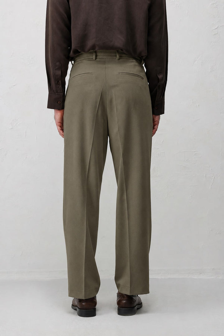 ANT Antioch Haki Relax Fit Pilili Erkek Pantolon - Monterey Park