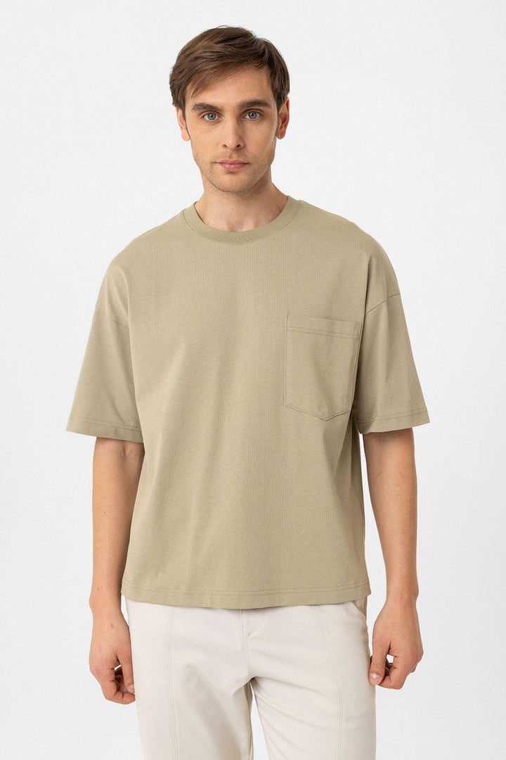 ANT Antioch Haki Relaxed Basic Erkek T-Shirt - Purmerend