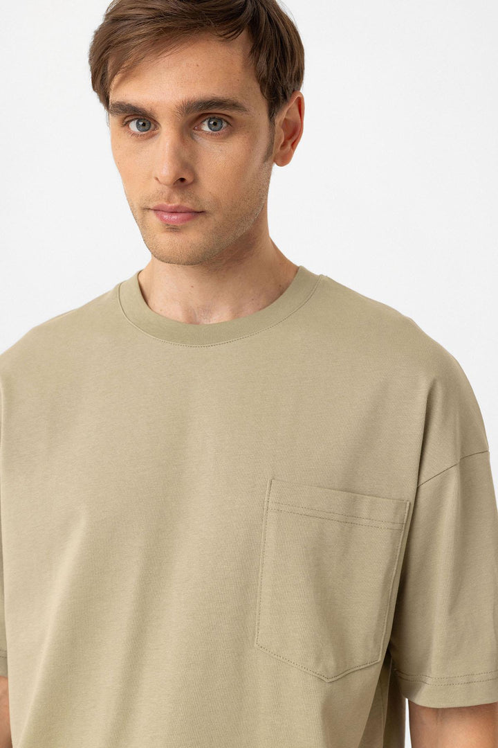 ANT Antioch Haki Relaxed Basic Erkek T-Shirt - Purmerend