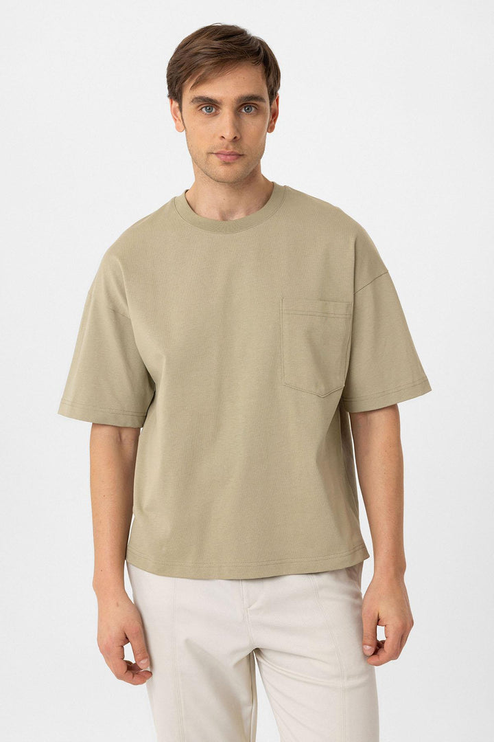 ANT Antioch Haki Relaxed Basic Erkek T-Shirt - Purmerend